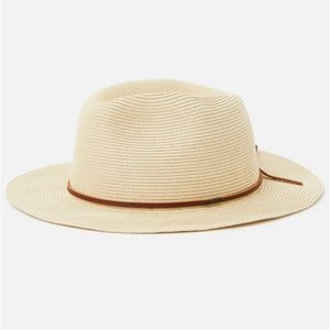 Wesley straw packable fedora hat